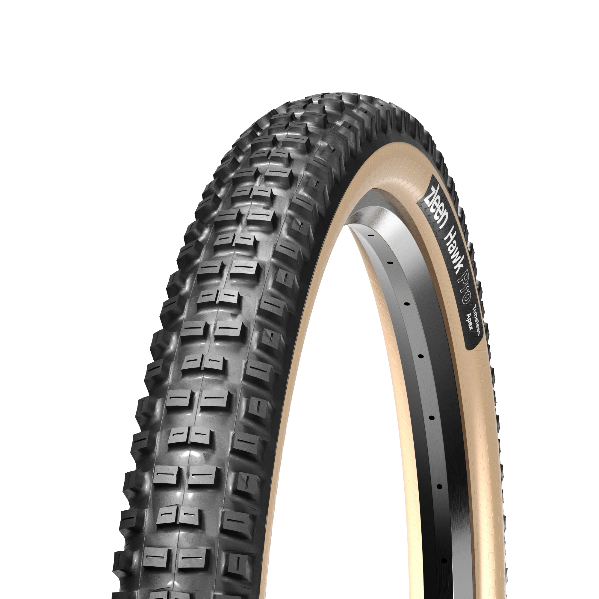 pneu vtt gravity zleen Hawk Pro Tubeless Apex gomme beige