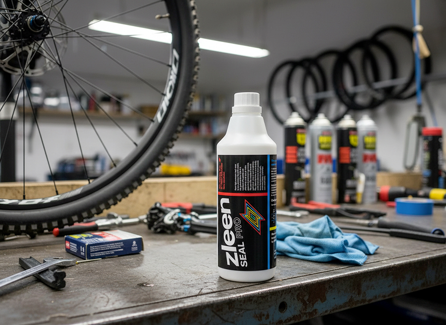 installation de la valve tubeless sur une jante de VTT
